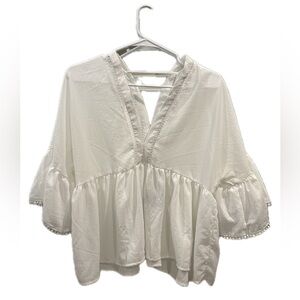 Chic White Women's Blouse